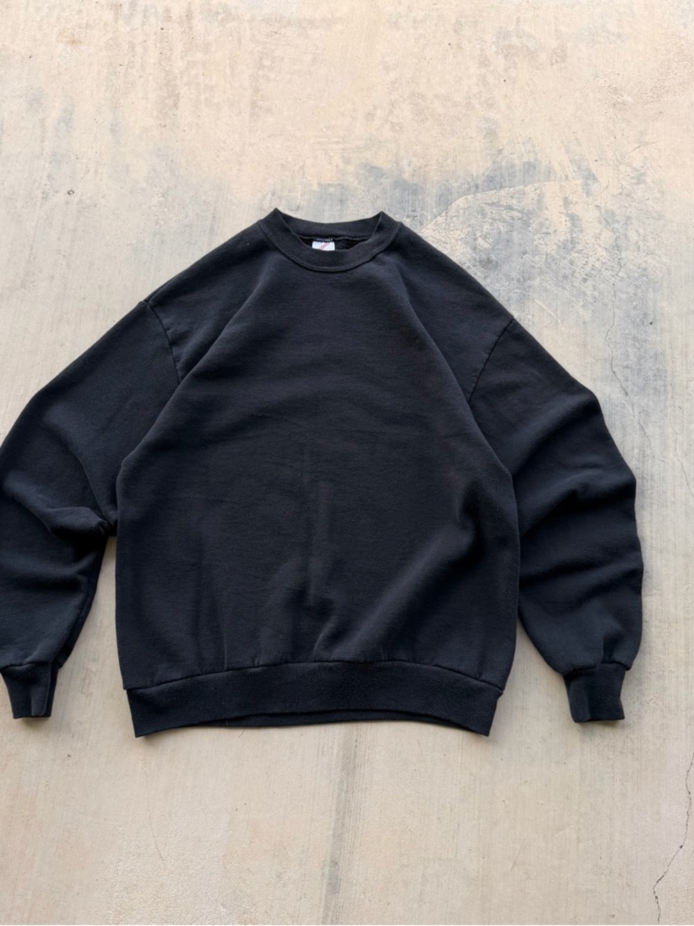 Vintage 90s Jerzees Black Men's Crewneck Sweatshirt